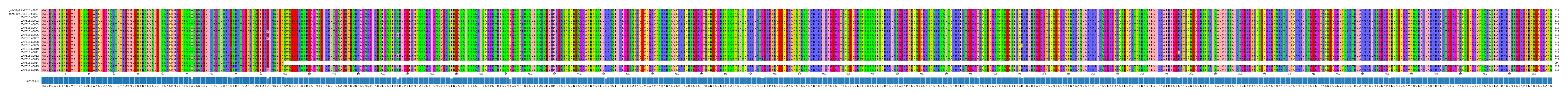 Multiple Alignments (by translate haplotype frequency)