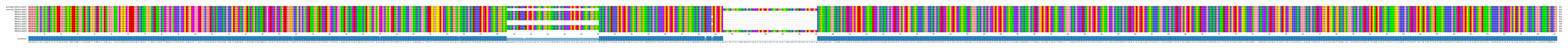 Multiple Alignments (by translate haplotype frequency)