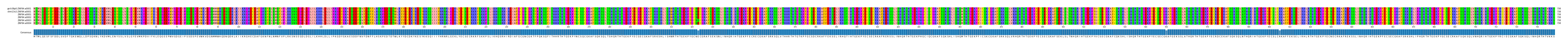 Multiple Alignments (by translate haplotype frequency)