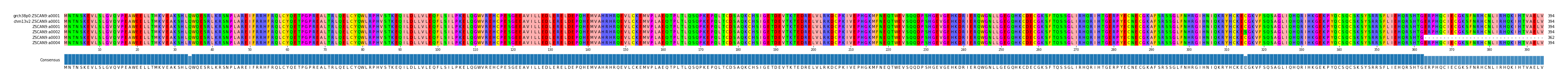 Multiple Alignments (by translate haplotype frequency)